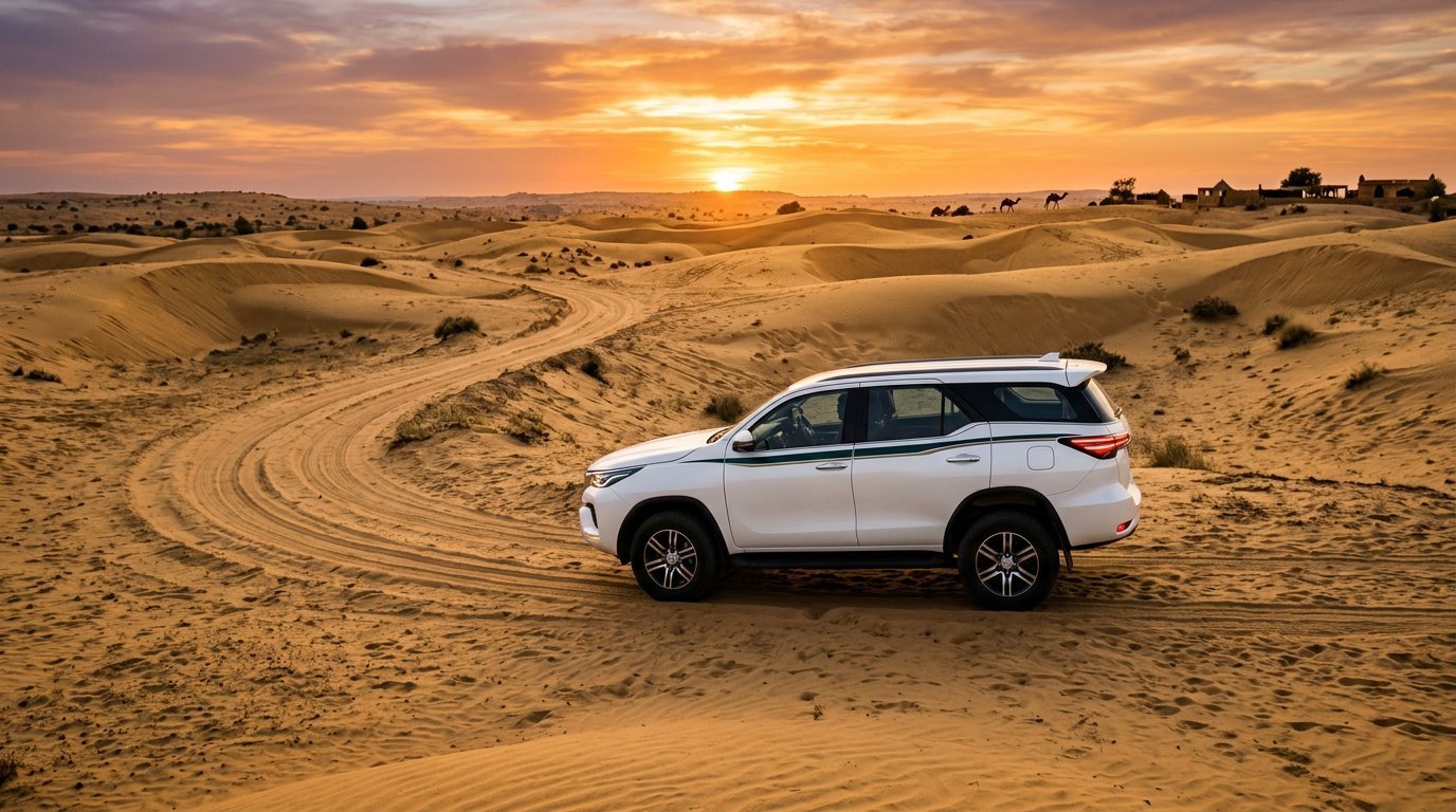 Desert safari at Sam Sand Dunes — Evening on the Dunes by RUDVO